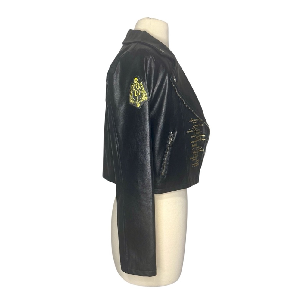 Warner Brothers Harry Potter Dark Mark Faux Leather Jacket Size Juniors XL (16) - Picture 3 of 8